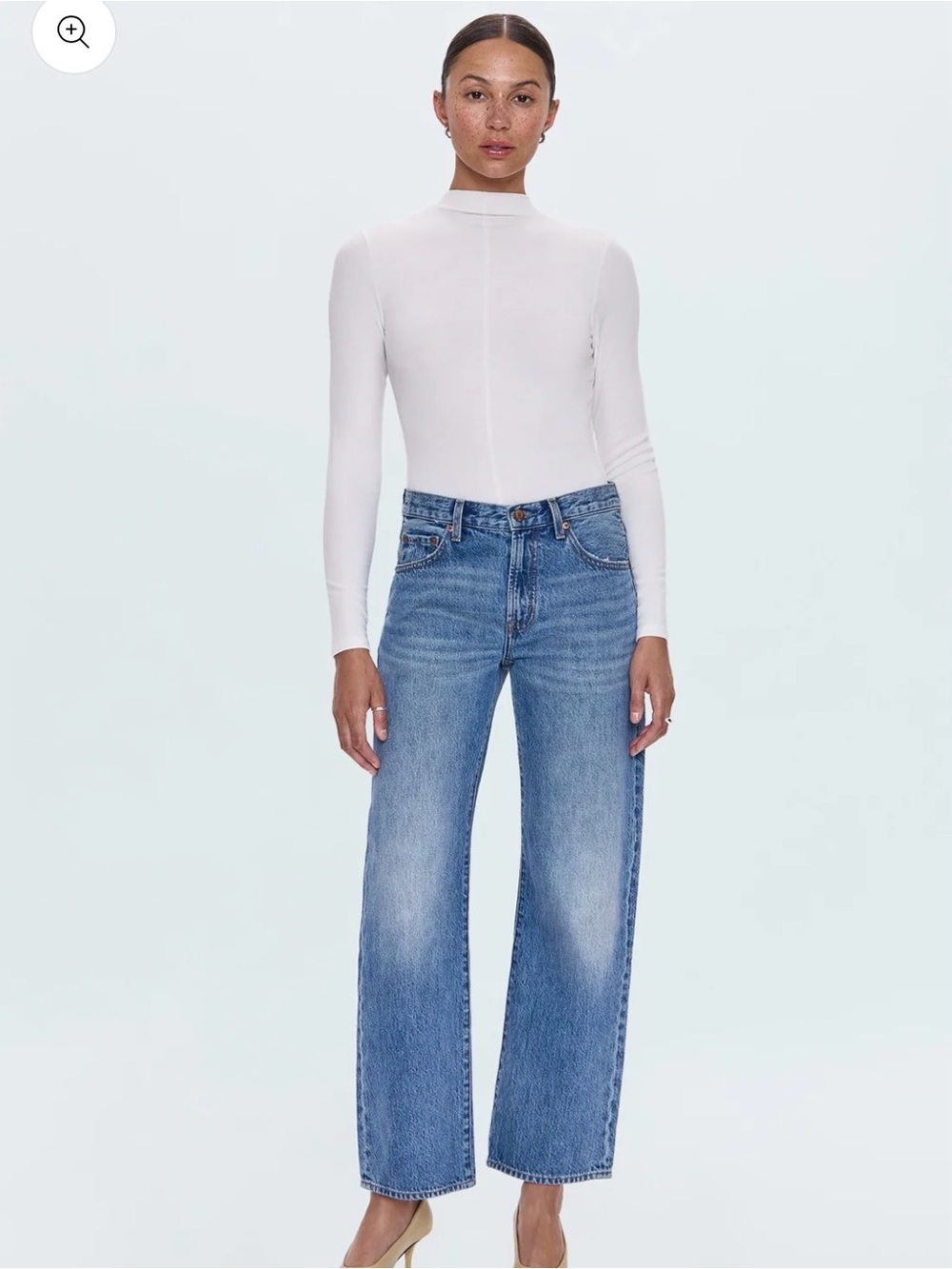 Pistola Lexi Mid Rise Bowed Straight Barrel Jeans 30 Metropolis